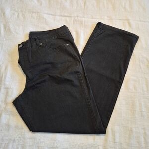 Bandolino women's size 18 black stretch jeans, 5 pockets EUC